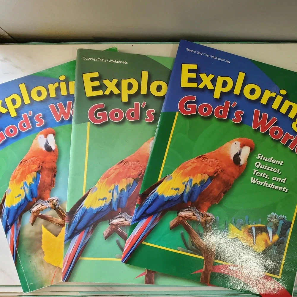 Abeka Grade 3 Exploring God's World Science Health Textbook Test Quiz Key Set